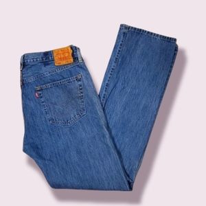 Levi 501 Buttonfly Blue Jeans Mens 38x36